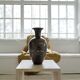 Mid-century modern ceramic vase from Rörstrand by Gunnar Nylund, Sweden.