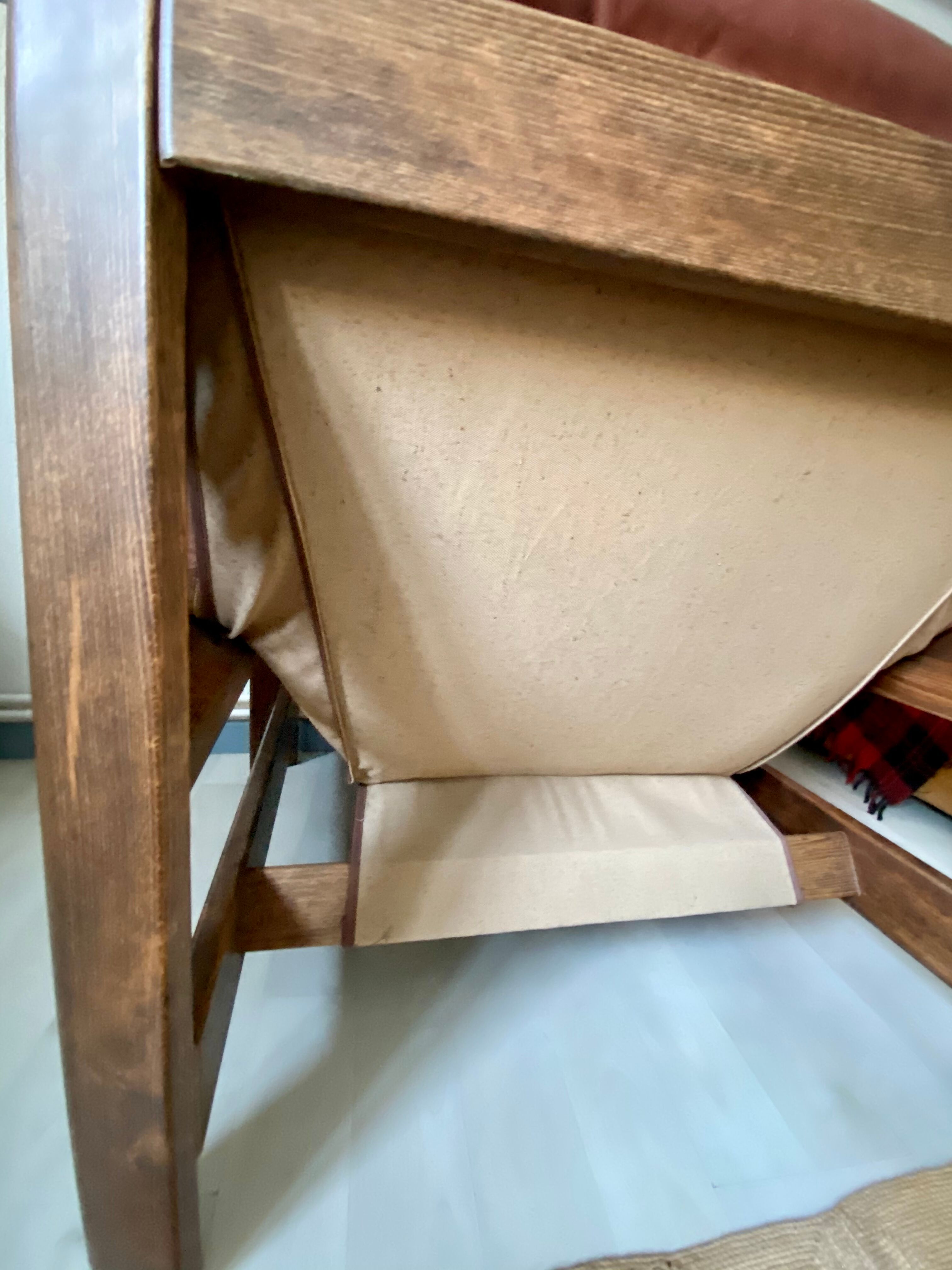 80's leather armchair