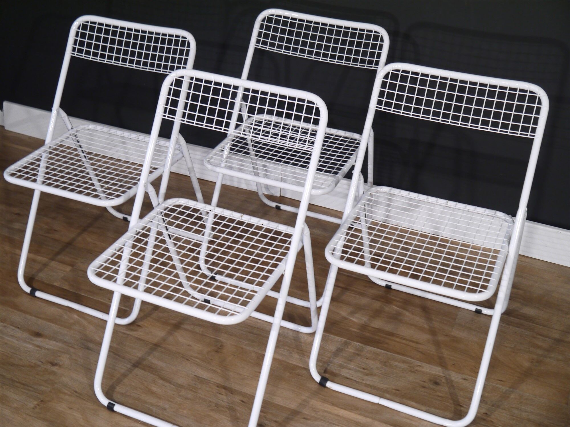 Series of chairs "ted net" Niels gammelgaard 1980