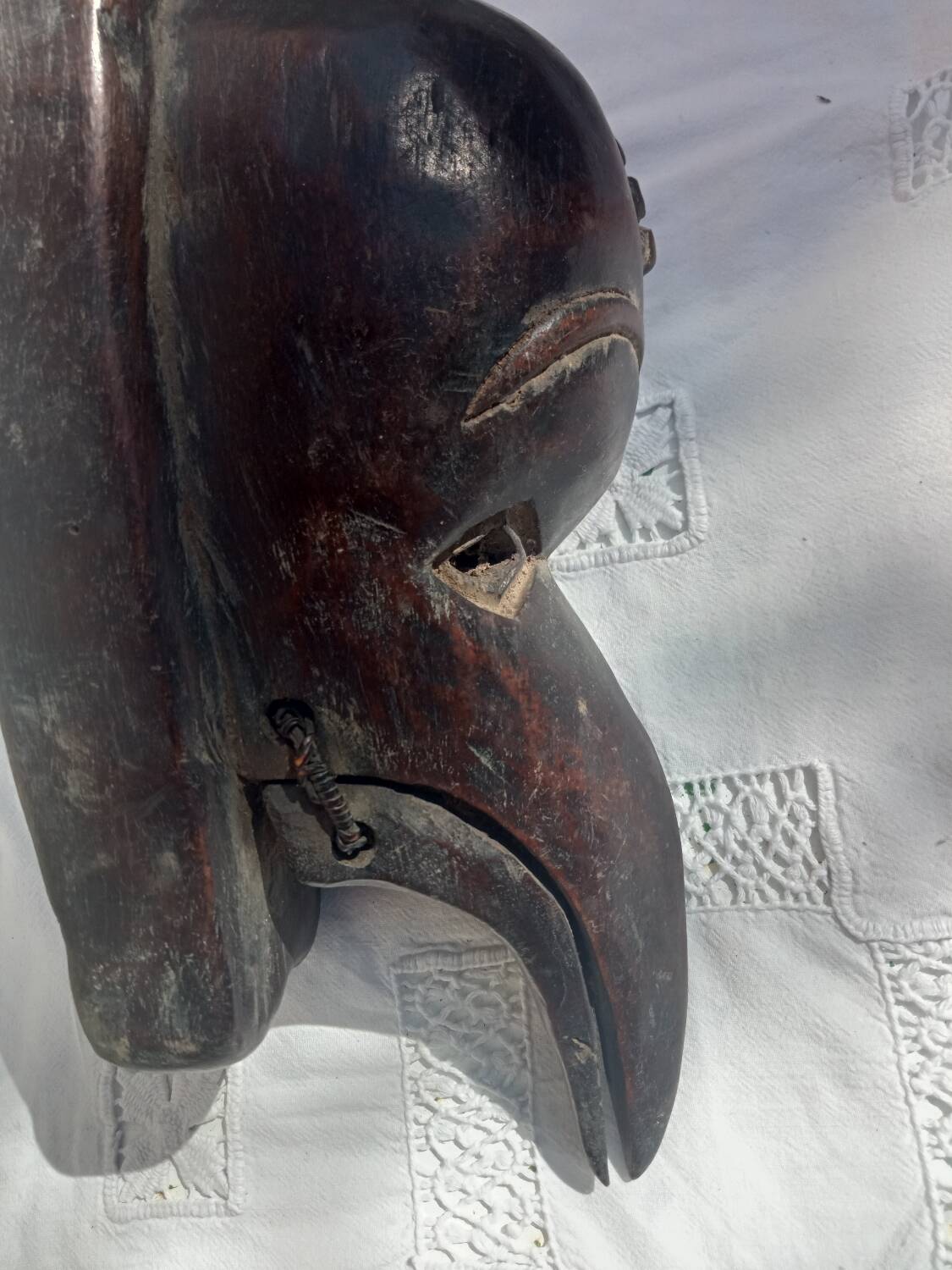 Tschokwe bird head mask