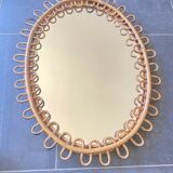 Rattan mirror 60s