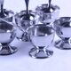 Guy Degrenne vintage metal egg cup set