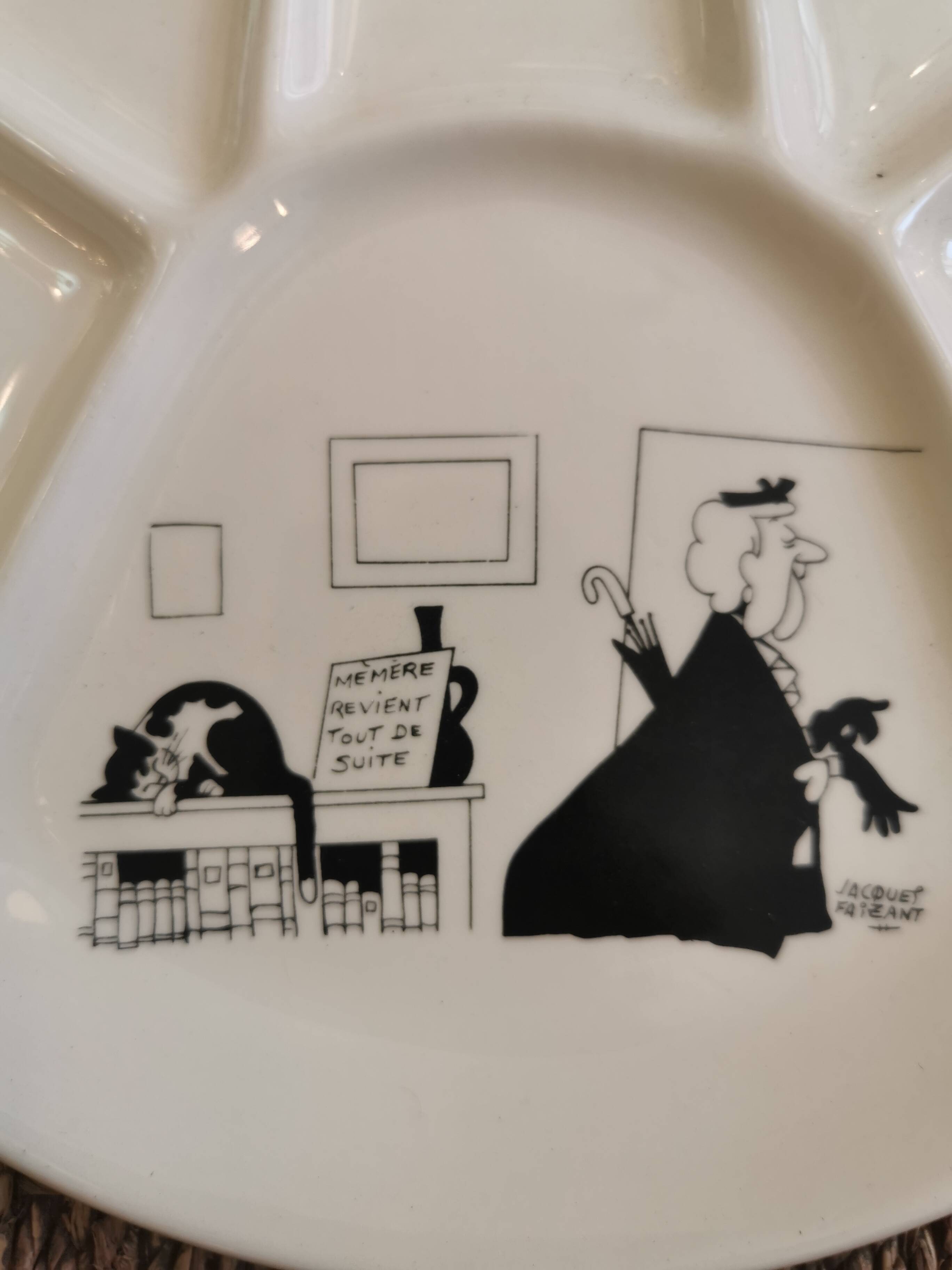 6 assiettes parlantes de Jacques Faizant Pour Saint Amand