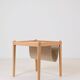 Danish side table with magazine holder by S.P. Jensen for BRDR Furbo
