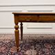 Classic English Writing Desk Black Leather