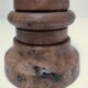 Two vintage turned wood pen and pencil pots