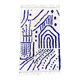 Azilal Moroccan Berber rug with majorelle blue patterns 2.53x1.45m new