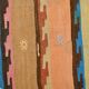 4x13 Beige & Orange Kilim Runner Rug, Wool Runner Rug, Stair Rug, 121x395Cm