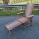 Chaise longue bain de soleil rotin fauteuil