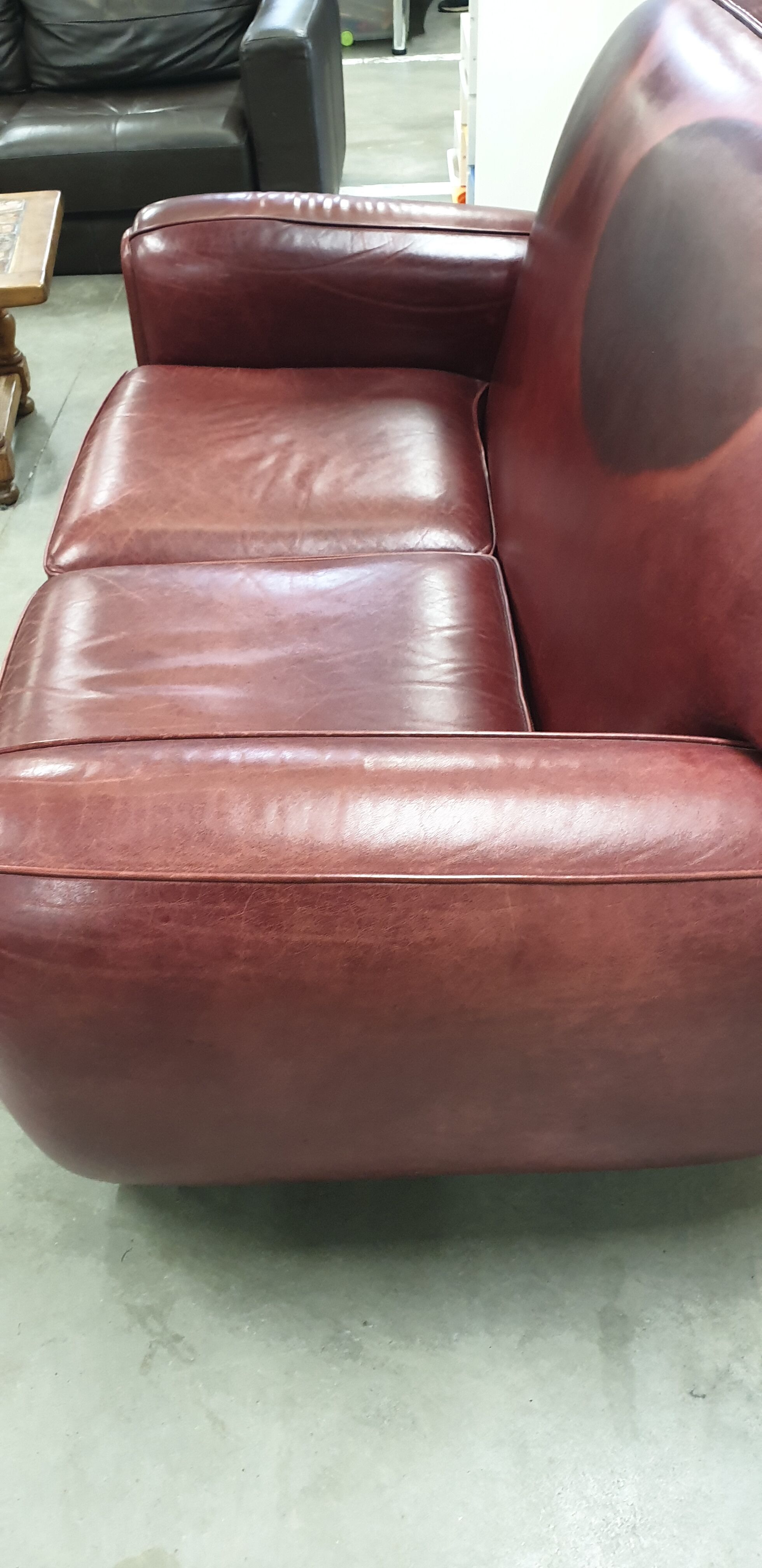 2-seater sofa Premium art deco leather