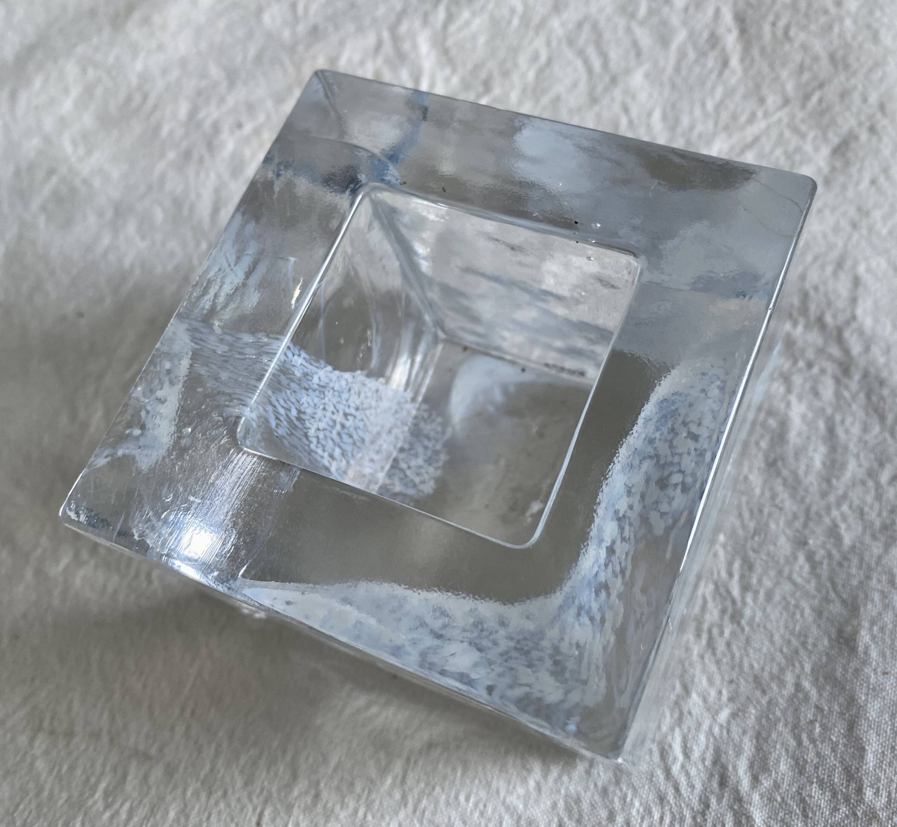Kosta boda glass candle holder scandinavian design