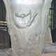 Vase Barolac tchèque moulé par Joseph Inwald en verre satin des années 30