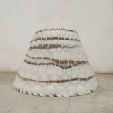 Raw wool lampshade