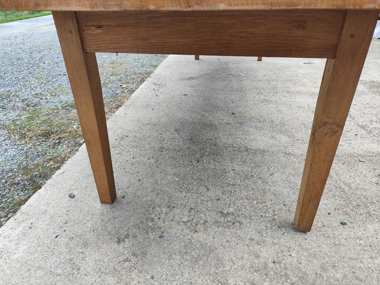 Duo XXL farmhouse table 320 cm oak spindle legs