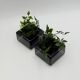 Paire de cache-pots Space Age noirs par Anna Mazzucchelli pour Vastill, Italie