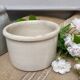 Natural glazed earth pot