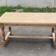 Table à manger de ferme extensible rénovée en chêne 20ème 170-250cm