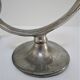 Pair of patinated tin candle holders design metawa holland 70s