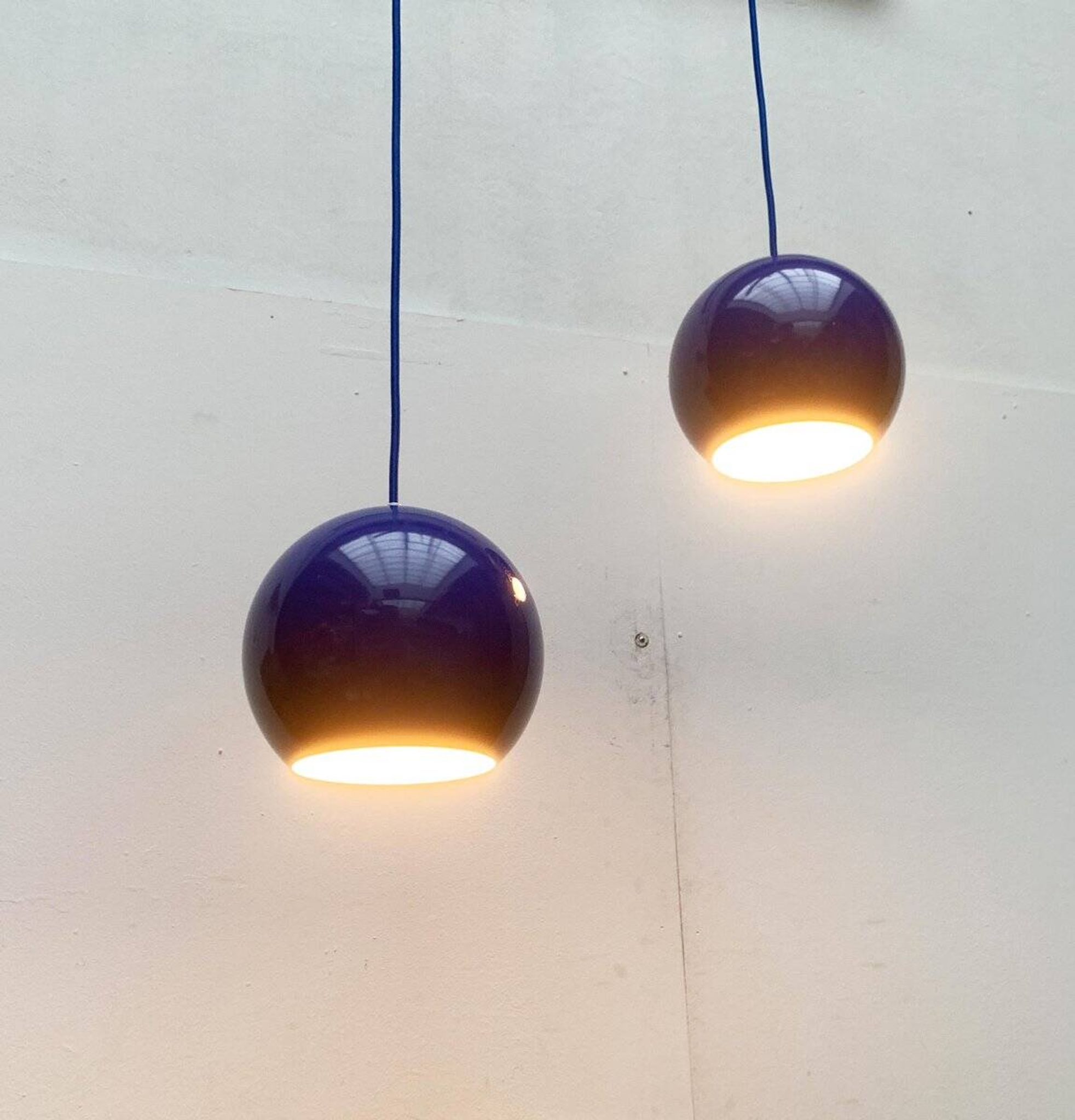 Mid-century Topan suspensions by Verner Panton for Louis Poulsen, set of 2.