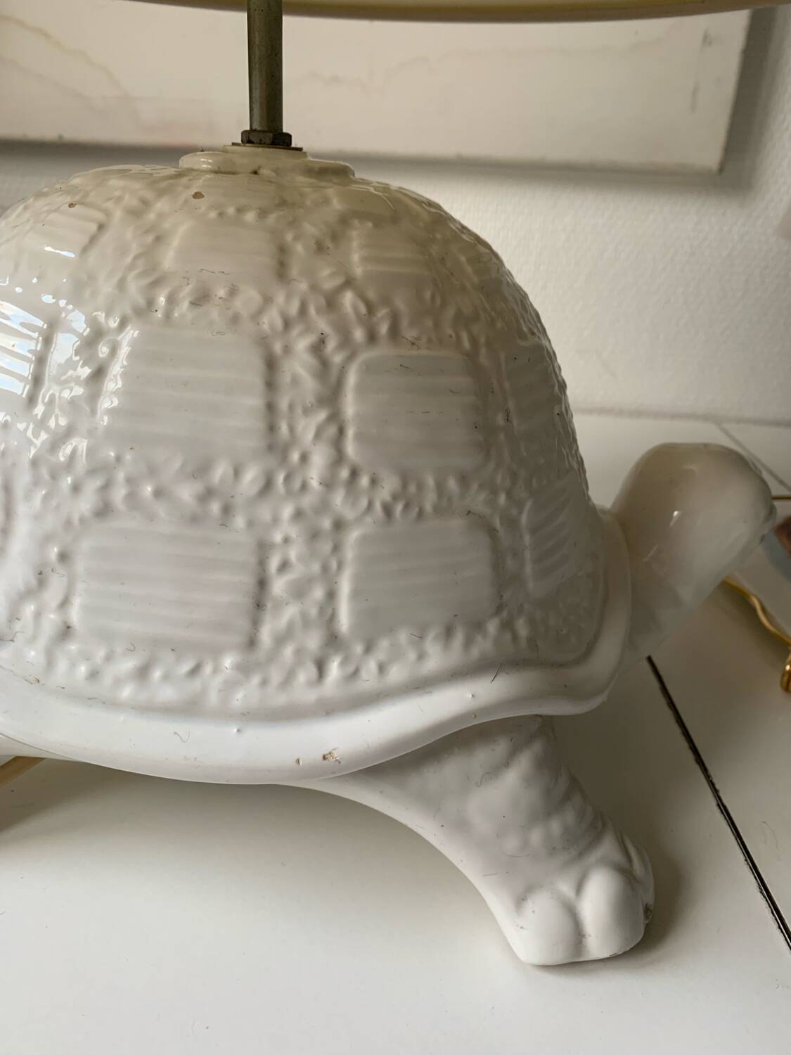 Vintage turtle lamp