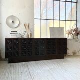 Brutalist sideboard attributed to De Coene 70s
