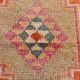 3x11 Burnt Orange Handknotted Hallway Rug, Turkish Vintage Runner Rug
