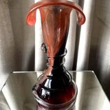 Soliflore vase in multicolor glass paste