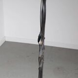 Lampadaire brutaliste en fer forgé