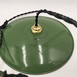 Enameled sheet metal pendant lights