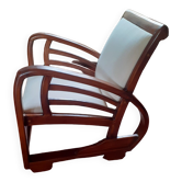 Solid teak armchair