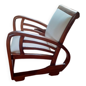 Fauteuil en teck massif