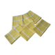 Yellow and white plaid cotton napkins