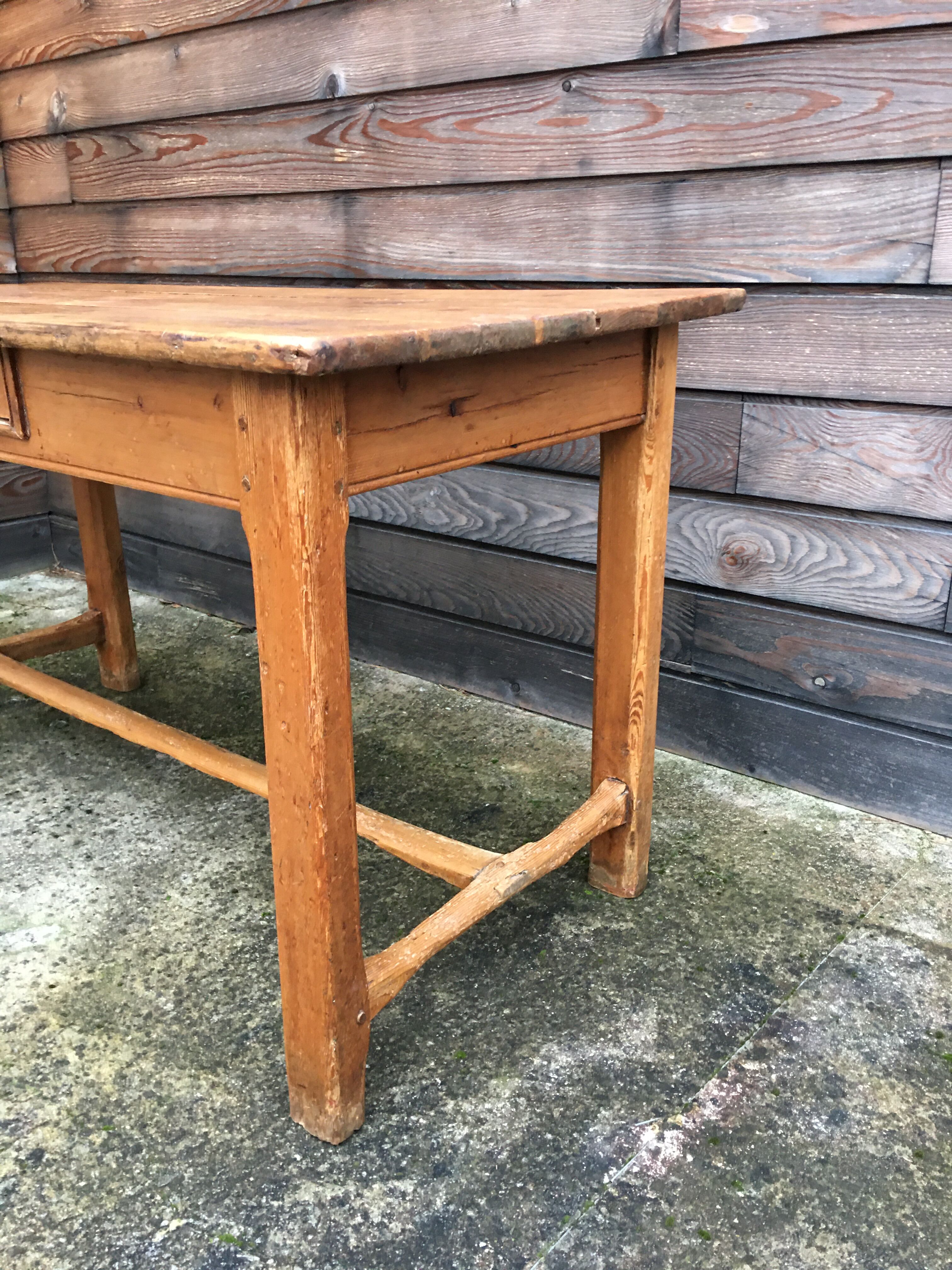 Solid oak farm table