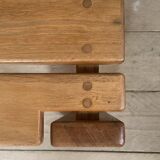 Vintage solid elm coffee table
