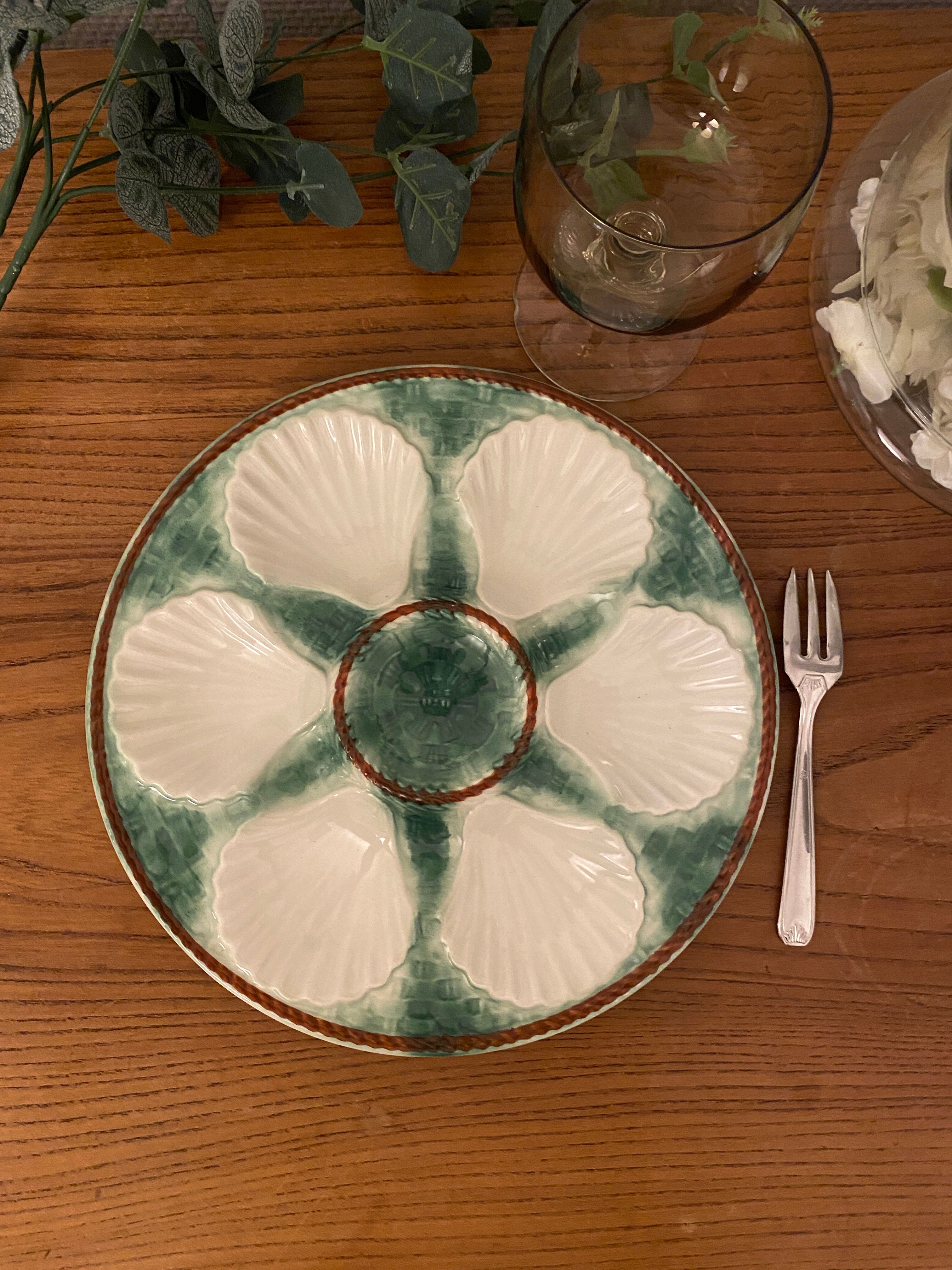 Set de 4 assiettes à huîtres Longchamp