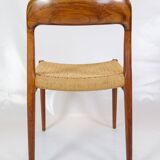 Set Of 5 Dining Chairs Model 75 Made In Teak By Niels O. Møller From 1960s