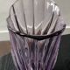 Art Deco vase Brockwitz-Germany in violet glass, signed.