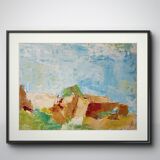 Original canvas landscape of Provence