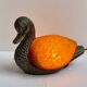 Vintage bronze duck lamp