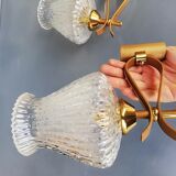 Pair of vintage 60s wall lamps