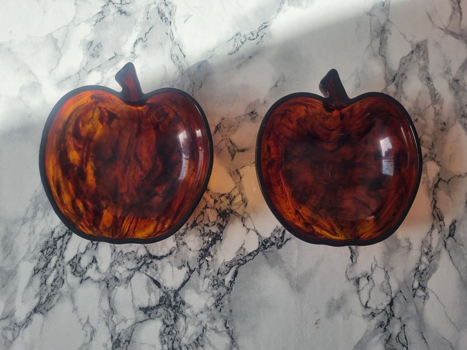 Set of two 1970s trinket trays.