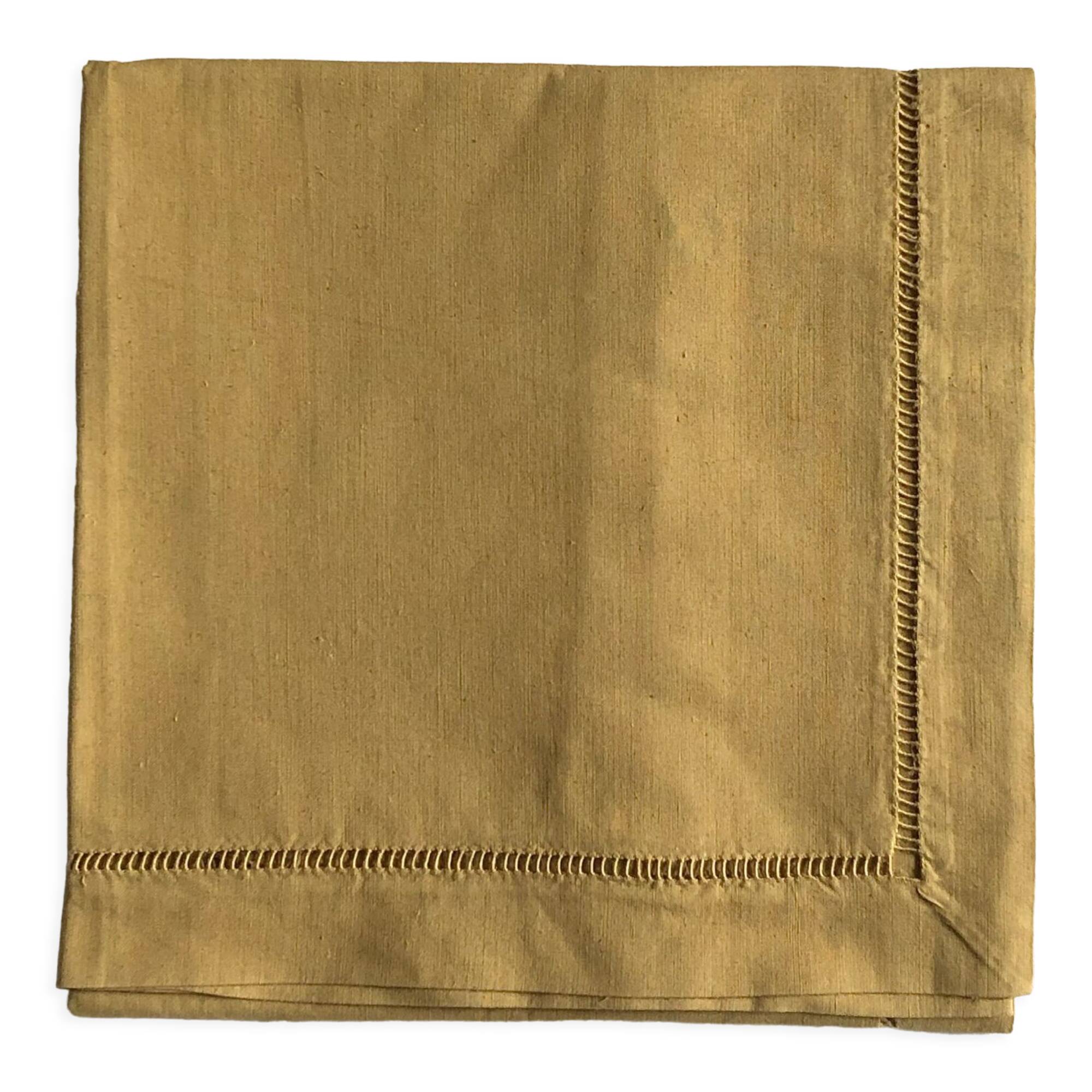 Antique pillowcase in linen and cotton vermeil