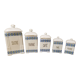 Art deco spice pots in fine porcelain numbered