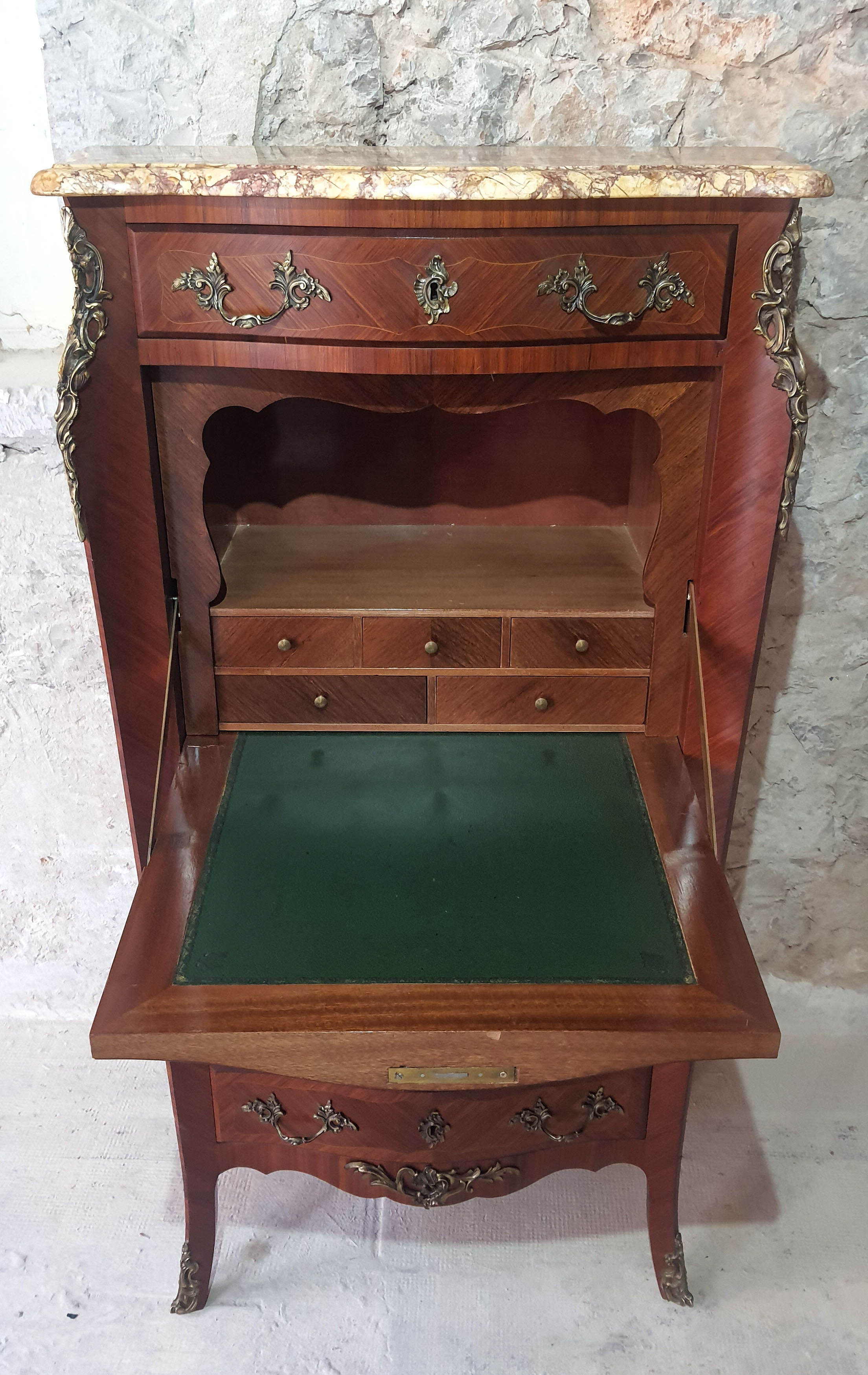 Secretary Louis XV rosewood marquetry