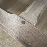 Console table "campaign" solid oak