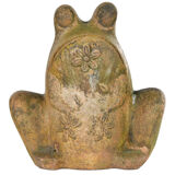Cement toad pot cover