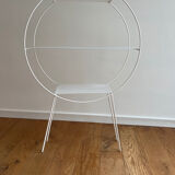 White lacquered circular shelf – 1980s–90s