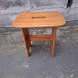 Vintage pine stool, side table