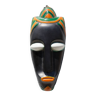 African polychrome faience mask from the Claude Tabet workshop, wall decoration, 50/60's