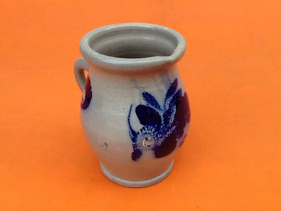 Pitcher grés d'alsace floral decoration